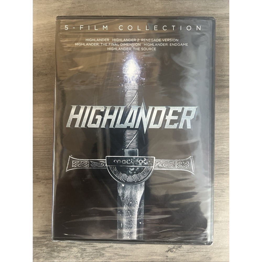 Highlander 5-Film Collection DVD 2017 Lionsgate Movie Set NEW Factory Sealed